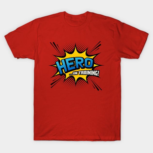 Hero in Training - Superhero Comic Book Style T-Shirt by Elsie Bee Designs